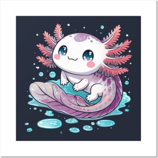 Cute Axolotl Posters and Art